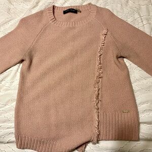 Ivanka Trump pink sweater with detail on side.z Size XS